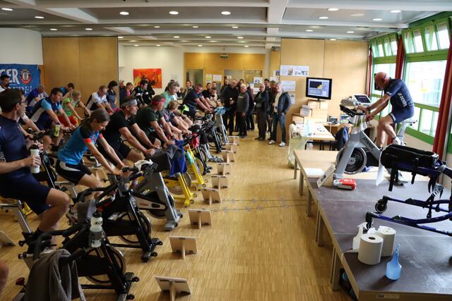 Sämtliche Spinningräder waren 24 Stunden lang voll ausgelastet.