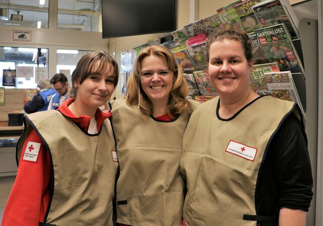 Sandra Kortschak, Susanne Pannagl und Katharina Kurzmann waren für die Realistik zuständig. | Foto: Christian Nowotny