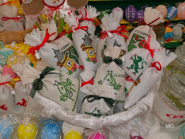 Stickarbeiten, Ostermarkt, Verein Kreativ Straßgang