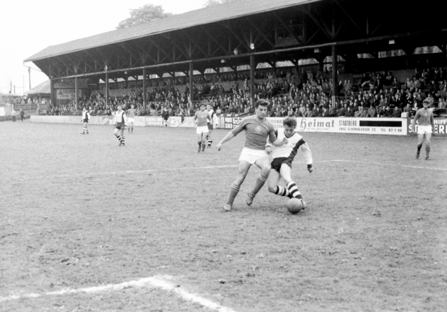 Der GSC im Duell mit dem SK Sturm, 1963 | Foto: Foto Fischer/Sammlung GSC