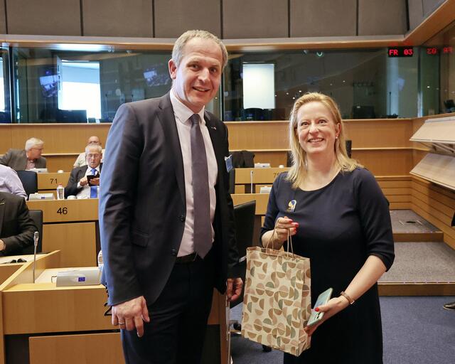 Christian Mader und Esther de Lange. | Foto: Helmut Klein