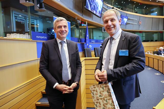 Herbert Dorfmann aus Südtirol und Christian Mader (v.l.). | Foto: Helmut Klein