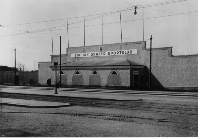 An dieser Stelle befindet sich heute der Gadollaplatz mit dem Styria Media Center. | Foto: Foto Fischer/Sammlung GSC