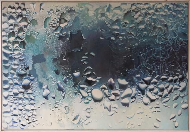 
New Drops II, 2018, Öl/Lwd, 110x160 cm © Richard Jurtitsch | Foto: Richard Jurtitsch