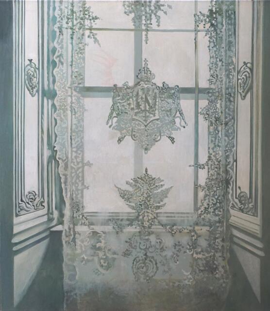 Royal Curtain, 2019/20, Öl/Lwd, 120x105 cm  | Foto: Richard Jurtitsch