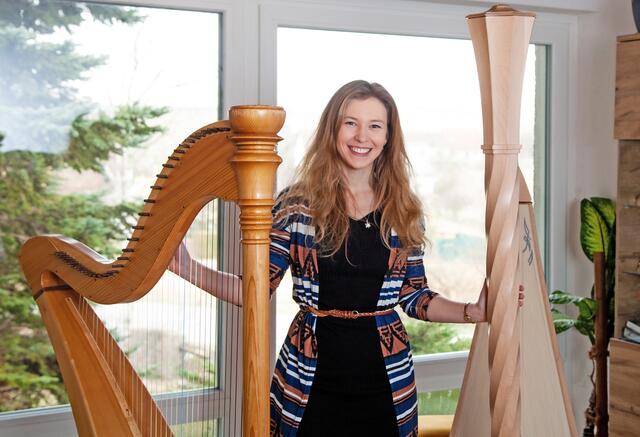 Im Musikzimmer von Petra Mallin. | Foto: Regina Courtier