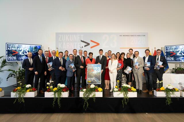 Präsentation des Regierungsprogrammes.
 | Foto: PD Kärnten/Peter Just