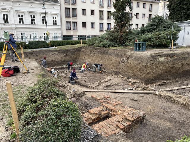 Das ärchäologische Team bei den Grabungen im Jänner. | Foto: Preineder