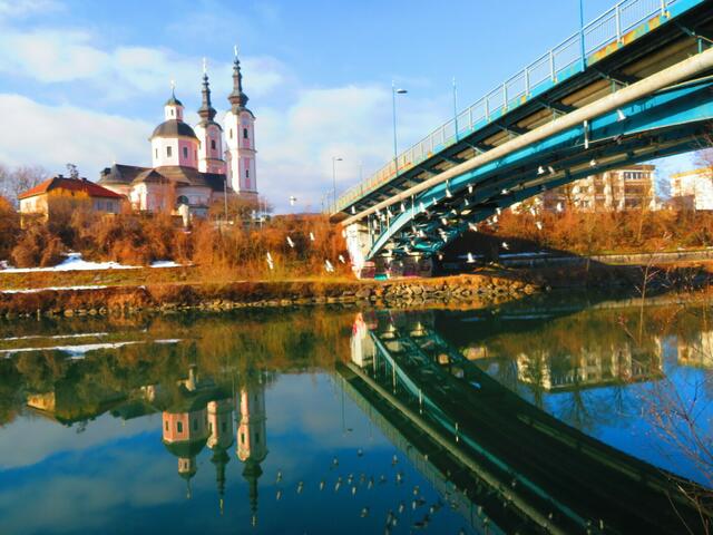 Hl. Kreuz Kirche in Villach.
