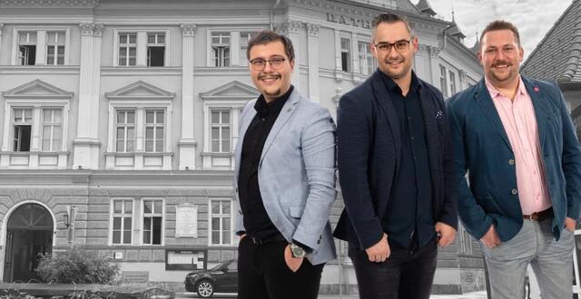 Giovanni Buftea, Michael Holzer und Thomas Auer (v.l.) bildeten das Kernteam von NEOS Wolfsberg. | Foto: NEOS