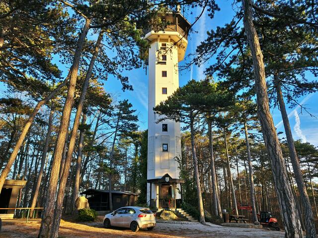 Die Aussichtswarte am Guglzipf (Triestingtal, Bez. Baden, NÖ).
 &gt;&gt;&gt; Link zur Bilddoku "Der Guglzipf, Hausberg von Berndorf"  | Foto: Silvia Plischek
