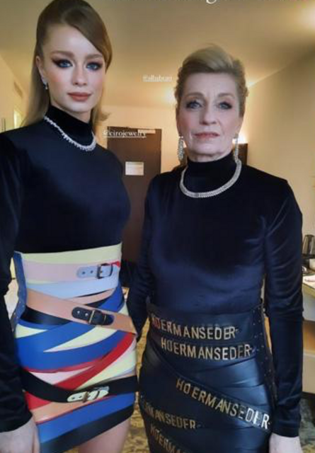 Doris Saip und ihre Tochter Zoe, eine Influencerin, waren eingeladen für Designerin Hoermanseder in Stuttgart Werbung zu machen | Foto: Foto: privat/zVg