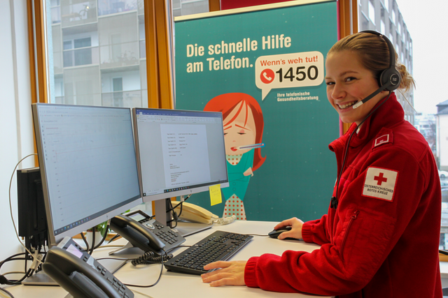 Die Gesundheitshotline 1450 feiert am Karfreitag ihr sechsjähriges Bestehen. | Foto: Rotes Kreuz Salzburg