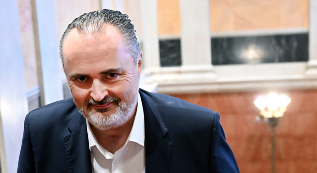 Hans Peter Doskozil "on tour" - bei Parteimitgliedern in ganz Österreich möchte er für seine Kandidatur werben. | Foto: APA/ROLAND SCHLAGER