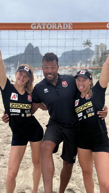 Nach dem sensationellen vierten Platz beim Challenger in La Paz (MEX) präsentieren sich die Klingers auch im brasilianischen Sand weiterhin in Topform. | Foto: Klinger/Klinger