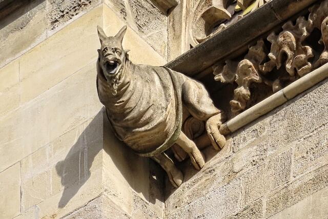 Ein Untier droht von der Fassade des Stephansdoms. Ziege? Höllenhund? Oder gar der Teufel selbst???