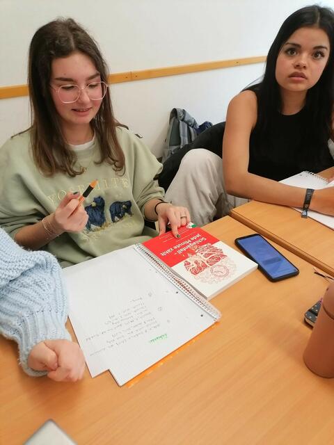 Die Schülerinnen und Schüler beginnen bereits in der siebten Klasse mit dem Schreiben der VWA. | Foto: ORG Zams