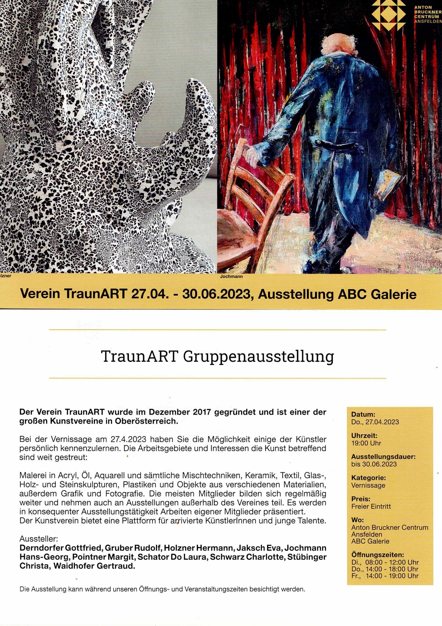 ABC, Anton Bruckner Centrum, 4052 Ansfelden: TraunART ...