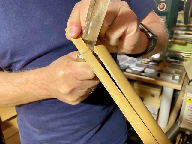 So beginnt der Bau jeder Rute. | Foto: BRS