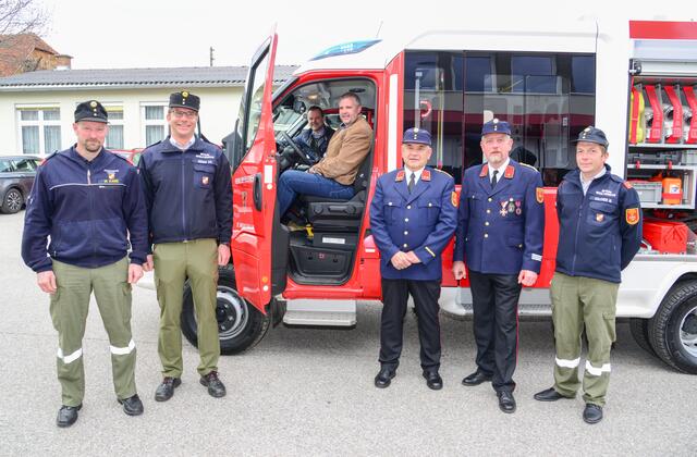 Von links: Michael Kainz, Christoph Gerak, Christian Stückler, Hannes Primus, Hans-Peter Baldauf, Klaus Stückler, Martin Kalcher. | Foto: Niessl