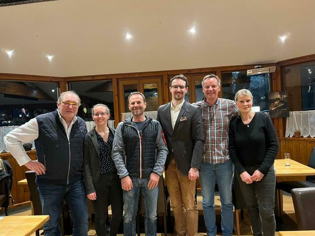 Helmut Scharf, Angela Meissl, Herbert Karrer, Bernhard Karrer, Fred Reiss und Sigrid Thaler. | Foto: privat