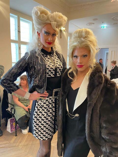 Die beiden Dragqueens Candy Licious und Chichi The Queen Gonzalez. | Foto: Tamara Wendtner