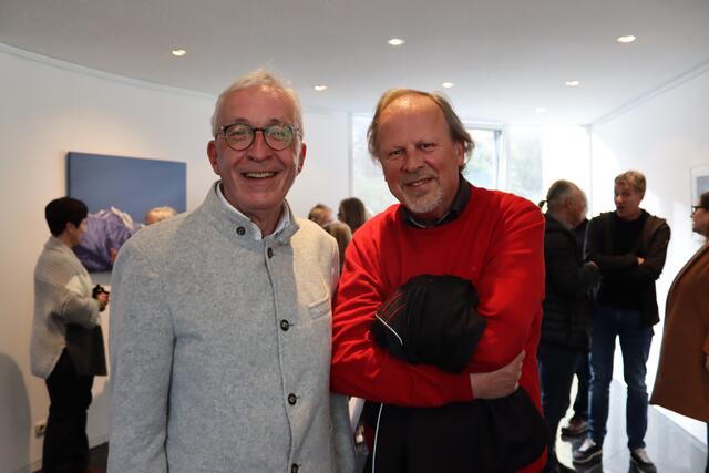 Herbert mal zwei: Landecks Bürgermeister Herbert Mayer und der Zammer Pfarrer Herbert Traxl.  | Foto: Elisabeth Zangerl