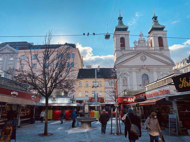Am Rochusmarkt in der Landstraße sorgte eine Tauben-Schutzvorrichtung für Kopfzerbrechen. | Foto: Emanuel Pfanzelt 