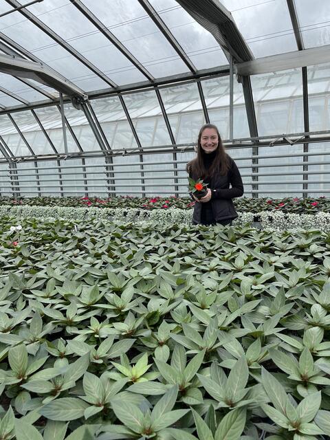 Umzingelt von Pflanzen, kann man doch nur glücklich sein! | Foto: Lisa Kropiunig