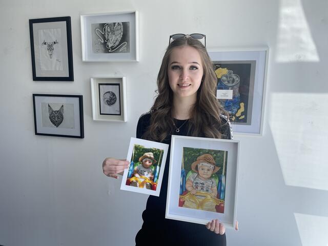 Nicole Blechinger zeigt fotorealistische und phantastische Arbeiten im Würtembergerhaus. | Foto: Perktold
