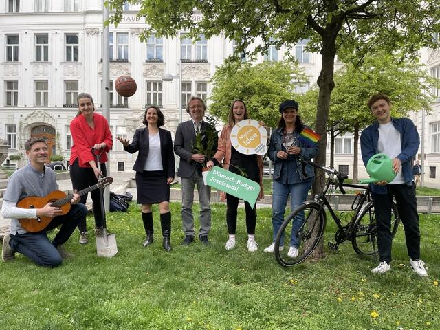 Grüne, ÖVP, SPÖ und Neos: Für das Mitmach-Budget der Josefstadt packen alle im Bezirk gemeinsam an. (Archivbild) | Foto: BV8