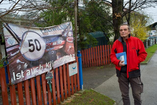Tempo 50 wurde bereits realisiert. Zwei Jahre hat Seichter mittels Plakat darum gekämpft. | Foto: Santrucek