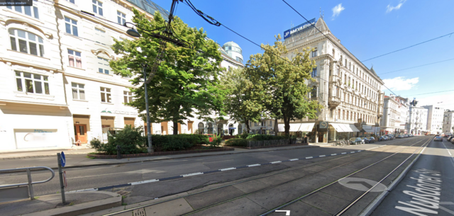 Um diesen kleinen Platz an der Nußdorfer Straße geht es.  | Foto: Google Maps/Screenshot