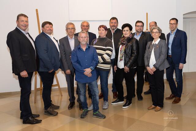 Bgm. Josef Tatzber, Obmann Gf.GR Horst Obermayer, Stadtrat Josef Schimmer, Robert Michele, Ehrenobmann Hans Huysza, Andrea Brenner, GR Josef Kohzina, Stadträtin Dora Polke, GfGr. Herwig Krammer, VBgm. Gerhard Strasser, GR Andrea Straub und Gf.GR Florian Huysza
 | Foto: Schimmer