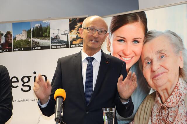 LH Anton Mattle sprach über das Thema Nachhaltigkeit und Klimawandelanpassungsmaßnahmen. | Foto: Elisabeth Neuner