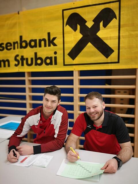 Turnierleiter und Obmann-Stellvertreter Michael Müller und Obmann Michael Larcher hatten alles bestens im Griff