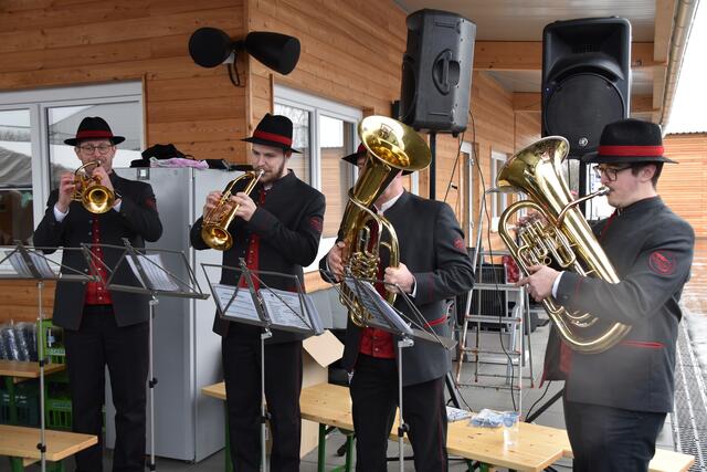 Ein Bläserquartett der Stadtkapelle Oberwart begleitete den Festakt. | Foto: Michael Strini
