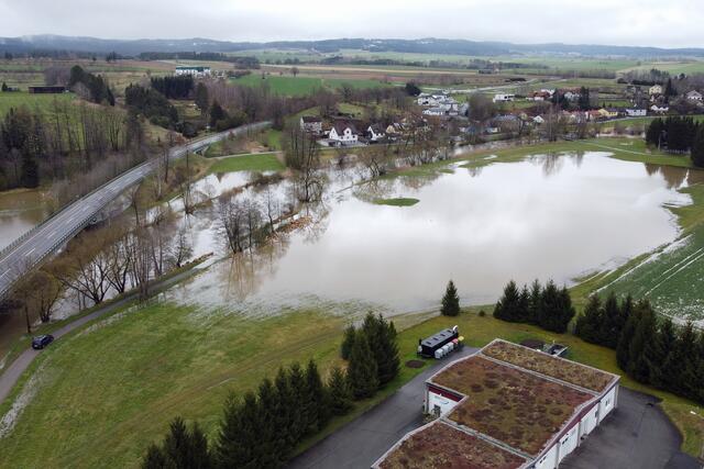 Überschwemmungen bei Altwaidhofen/Umfahrung | Foto: BFK WT/St. Mayer