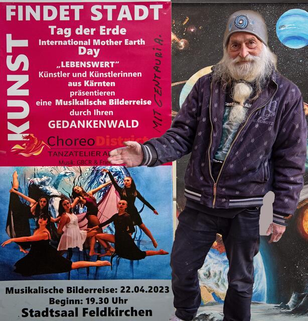 "Kunst findet Stadt" ... mit Multikünstler Centauri Alpha | Foto: Roland Pössenbacher