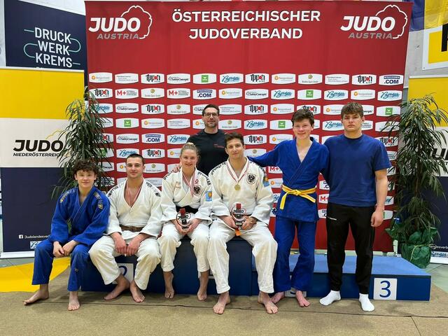 Das Team des Judoclubs Sanjindo Bischofshofen konnte bei den österreichischen Meisterschaften gute Leistungen erbringen. | Foto: Sanjindo, Judo Austria, EJU