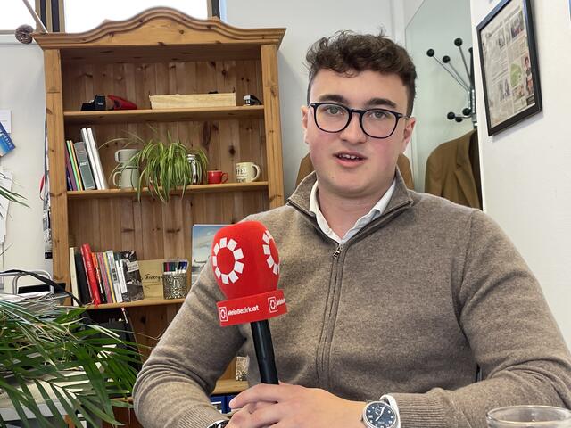 "Ich glaube unser Schulsystem ist da sehr veraltet", meint der junge Ortsparteiobmann aus Scheffau. | Foto: Martin Schöndorfer, 2023