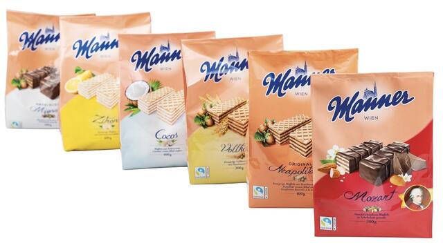 Obwohl von der Verpackungsgröße in etwa ident mit ähnlichen Produkten des über die Landesgrenzen bekannten Schnitten-Herstellers, enthält die Mozart-Version um weniger Inhalt. | Foto: VKI