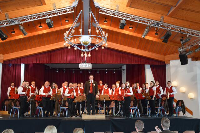 Die Musikkapelle Westendorf konnte sich eine Goldmedaille erspielen. | Foto: Verband der Brixentaler Blasmusikkapellen