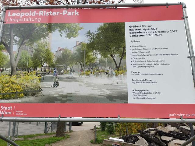 Im Dezember soll die Neugestaltung der rund 4.700 Quadratmeter großen Parkanlage fertig sein. Kostenpunkt der Neugestaltung: rund 1,4 Millionen Euro. | Foto: Patricia Kornfeld