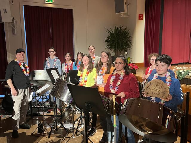 Die Steeldrumband der Mittelschule WT