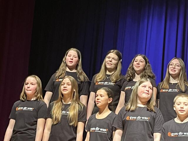 Der Schülerchor "gymdirwas" des Gymnasiums WT