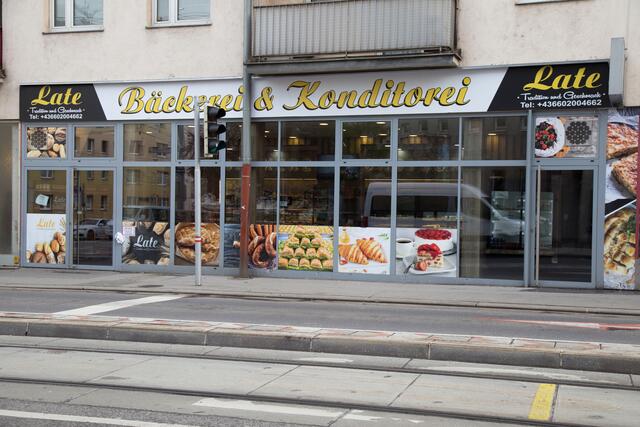 Die Bäckerei &amp; Konditorei Late in der Thaliastraße 149-153 | Foto: Michael Ellenbogen