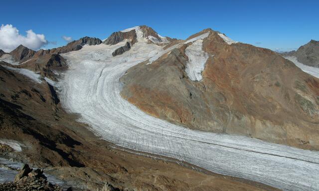 Der Klimawandel-Dienstes des EU-Erdbeobachtungsprogramms Copernicus veröffentlichte am Donnerstag den Bericht für das Jahr 2022. Die Extrem-Temperaturen haben langfristige Auswirkungen auf die Gletscher und Vegetation in Europa. | Foto: www.foto-webcam.eu
