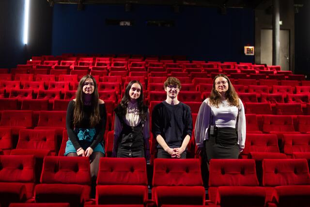 Die Vier jungen Grazerinnen und Grazer Zoe Borzi (22), Natalie Pinter (22), Jonathan Steininger (23)und Ines Handler (22) haben das Festival 2019 ins Leben gerufen.  | Foto: Cinema Talks Festival