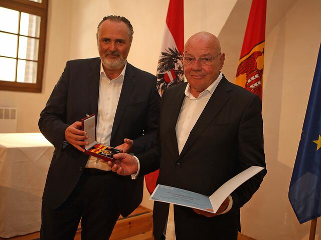 LH Doskozil mit Wolfgang Böck | Foto: Landesmedienservice/Fenz